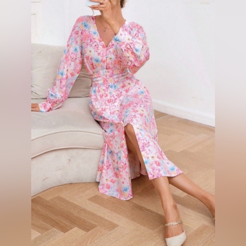 Floral Ruffle Dress